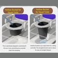 thumbnail image 3 of Bedside Commode Toilet, Removable Armrest Bedside Commode High Load Capacity Anti Slip  for Elderly, 3 of 8
