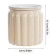 thumbnail image 3 of HHBEAUTY Elegant Translucent Hydroponic Plant Pots with Drainage Holes and Mesh Pad,Garden Planter with Efficient Control Suitable for Succulent Bonsais,Ideal for Living Room,Desktop,Lazy Gardening, 3 of 6