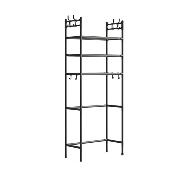 3-Layer Storage Rack Above the Toilet,Stainless Steel Bathroom Storage Rack,Easy to Assemble,Space-Saving,62.99x18.5x9.84Inch,Over The Toilet Organizer,Toilet Storage
