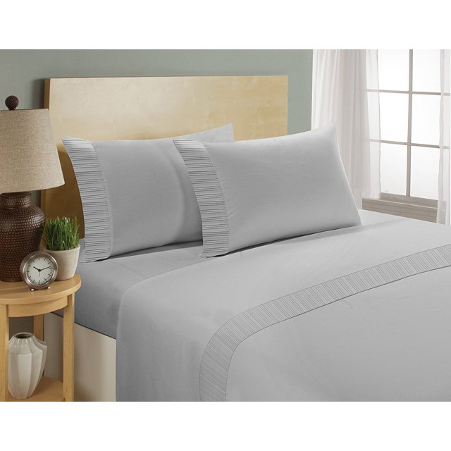 Home Sweet Home London 1800 Series - Microfiber Deep Pocket Full Bed Sheets Set (Gray)