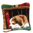 thumbnail image 3 of Sleeping Dog Latch Hook s Cushion Embroidery Valentine's Gift, 3 of 8