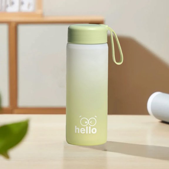 Bouteille d'Eau de Sport 21,9 Onces Bouteille Motivante Étiquetée 650 ml Portable et Étanche Bouteille d'Eau de Sport Adaptée à la Mise en Forme en Plein Air dans les Gyms pour Femmes
