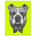 thumbnail image 2 of English Bulldog with Bow Tie - Contemporary Animal Art Canvas, 2 of 3
