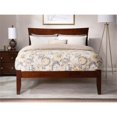 thumbnail image 2 of AFI Metro Queen Solid Wood Platform Bed with USB Charging Station in Walnut, 2 of 7