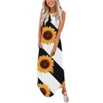 thumbnail image 1 of Robe de Soirée Summer Design Décontracté Robe Sans Manches Progressive Cou V-Cou Longue Robe Femmes Robes sur Clearance, 1 of 5