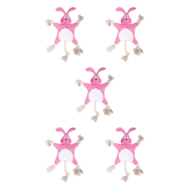 serony Polyester Stylish Dog Toy Durable And Easy To Clean For Busy Pet Owners Made Of Polyester Dog Toys rabbit 5Set