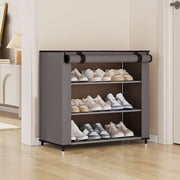 Dvkptbk Shoe Storage Rack 4 Layer Shoe Rack Suitable For Closet Front Door Entrance Stackable Shoe Storage In Any Combination Space Saving Small Shoe Rack