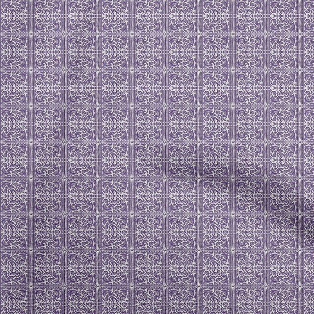 oneOone Viscose Chiffon Violet Fabric Texture Sewing Material Print Fabric By The Yard 42 Inch Wide