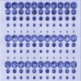 thumbnail image 1 of Ahgly Company Tapis d'Intérieur Lavable en Machine Carré Transitionnel Bleu Ciel, 6 Pieds Carré, 1 of 7