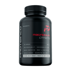 ProteinCo | Pure Magnesium Citrate | 500 mg | Muscle Recovery, Relieves Muscle Cramps | Men & Women | 120 capsules