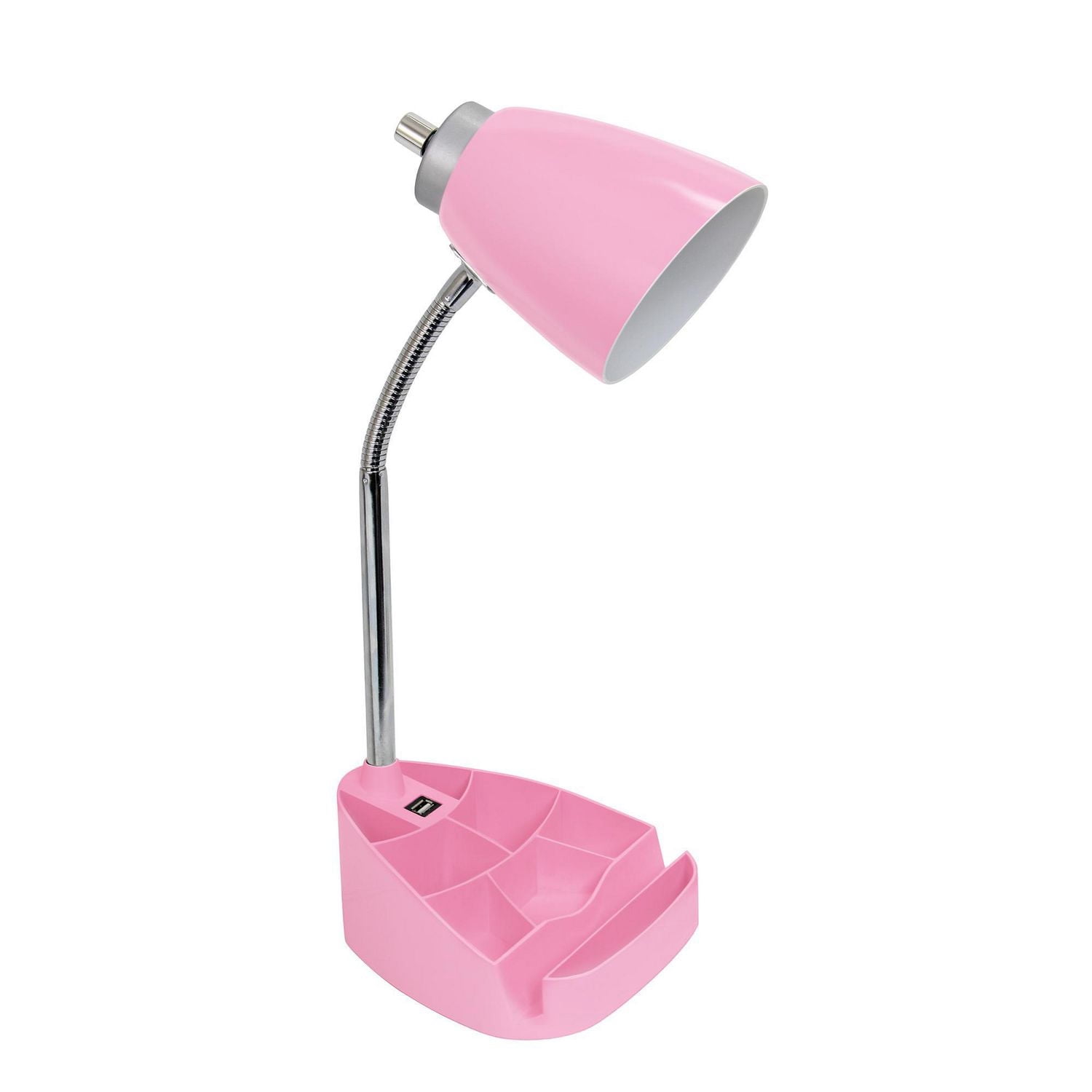 Limelights Gooseneck Organizer Desk Lamp with iPad Tablet Stand Book Holder and USB port