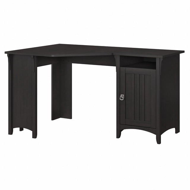 Bush Furniture Salinas 55W Corner Desk with Storage in Vintage Black ...