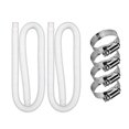 thumbnail image 5 of Pool Filter Replacement Hose Kit for Intex Above Ground Pools, Double Tube with Four Buckle Clamps for 300 330 530 1000 GPH Pumps, 5 of 5