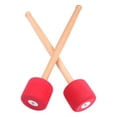 thumbnail image 2 of tredstone 2 Pieces Drum Stick Portable Wood Handle Drumstick Musical Instrument Red, 2 of 6