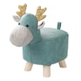 thumbnail image 1 of GUOOL Animal Footstool Ottoman Stool, Cartoon Bench, Portable Cute Shoes Changing Foot BLue, 1 of 9