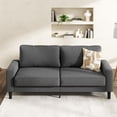 thumbnail image 1 of Mainstays 76 Inch Indoor Fabric Sofa, Dark Grey, 1 of 9