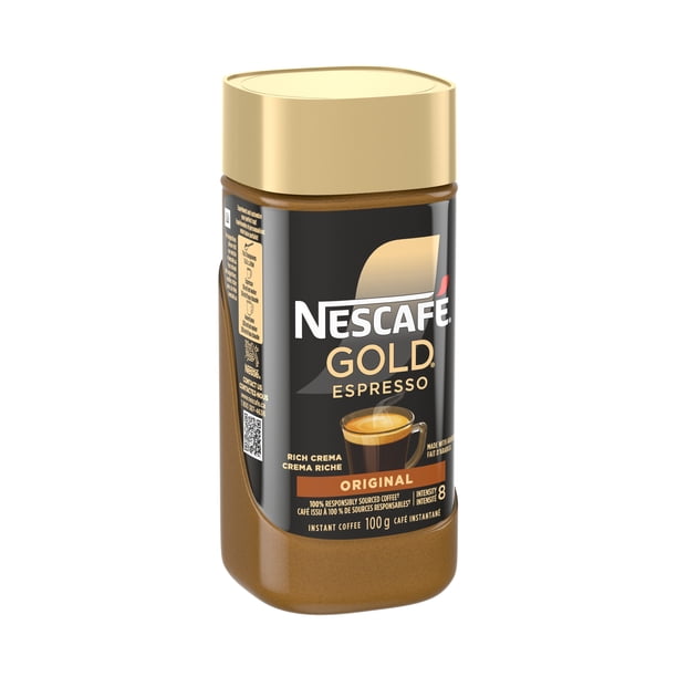 NESCAFE GOLD Espresso Premium Instant Coffee, Espresso With Layer