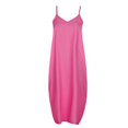 thumbnail image 4 of Robe Maxi d'Été pour Femmes Décontractée Bohème Longue Robe Sans Manches à Bretelles Smockée à Volants Longue Plage Soleil Robes, 4 of 4