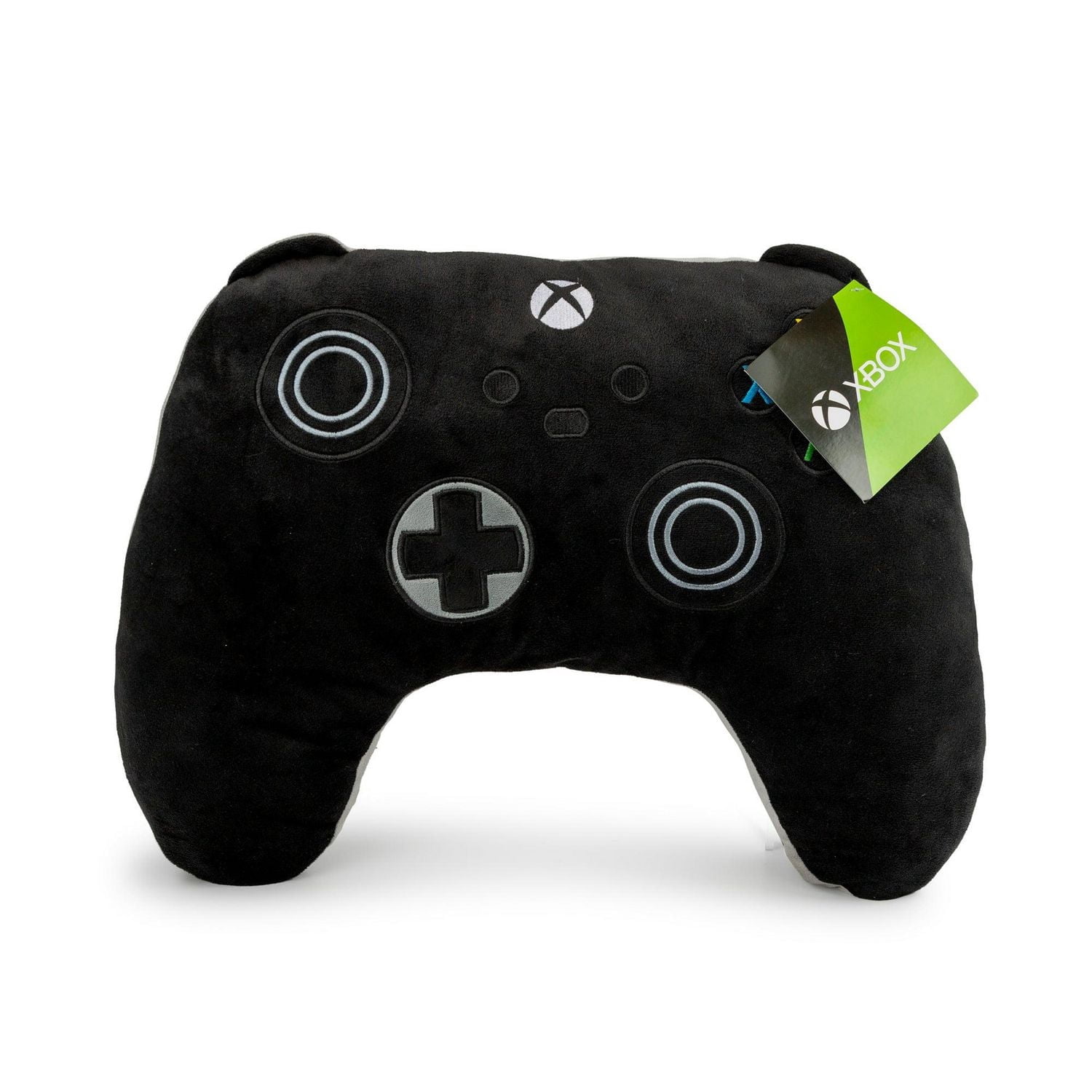 Xbox Controller Plush Cuddle and Decorative Pillow, 100% Polyester, Black, Microsoft