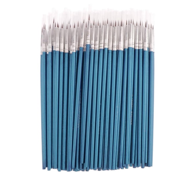 jifeng 100Pack Fine Detail Painting Brush Nail Modelmaking Brushes M M