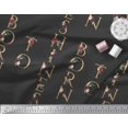 thumbnail image 3 of Soimoi Black Rayon Fabric Inspiration Quote Text Decor Fabric Printed Yard 58 Inch Wide, 3 of 5