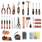 GloryStar 247 Piece Tool Set, General Home/Auto Repair Tool Kit, Combination Package Mixed Tool Set Hand Tool Kit with Plastic Toolbox Storage Case