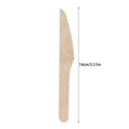 thumbnail image 4 of 100% Compostable Wooden Cutlery Set, 5.5 Inch Spoons Forks Bulk Eco-Friendly Utensils for Parties Picnic, Biodegradable Wood Silverware for Outdoor Events, Splinter-Free, 100 pcs wooden cutlery, 4 of 9