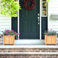 thumbnail image 3 of Costway 15" Wooden Planter Box Elevated Outdoor Folding Planter with Removable Bottom, 3 of 9