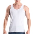 thumbnail image 2 of LOVZFMLL Débardeurs pour Homme Été Couleur Unie Sans Manches Base Sport et Mise en Forme Débardeur à Col Rond, 2 of 6