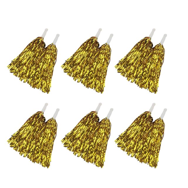 QualitChoice 6Pcs Cheerleading Pom Poms Hand Flower Adults Sports Game Basketball