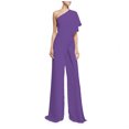 thumbnail image 1 of Women's Elegant Jumpsuit One-Shoulder High Waist Wide Leg Pants Outfits Formal Cocktail Party Rompers Playsuits, 1 of 4