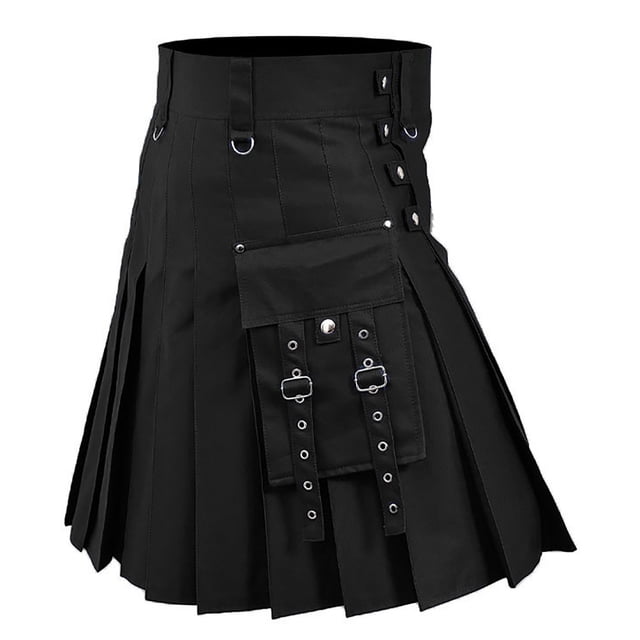 Jupe Plissée Écossaise pour Femmes - Design Médiéval Multicolore, Polyester - Tendance Mode, Tailles S-XXXXXL