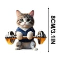 thumbnail image 3 of TopLLC 2PC Christmas Ideas Kittens Car Pendant Backpack Pendant license plate, 3 of 6