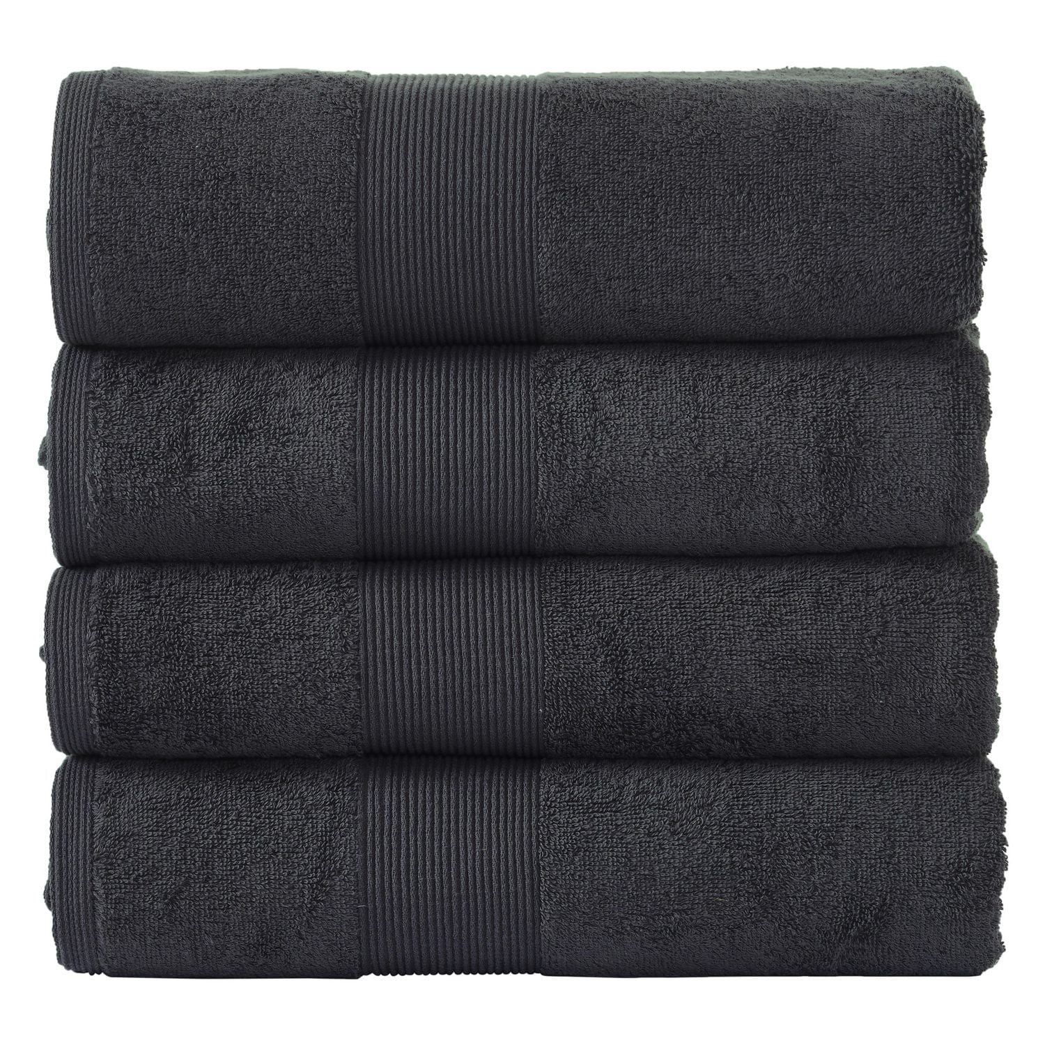 Serviette de bain Fabstyles super douce et absorbante, serviettes de bain de luxe pour spa, maison et hôtel, serviettes à séchage rapide, lot de 4, 27 x 54 pouces