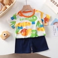 thumbnail image 2 of Birdeem Chemises pour Filles Vêtements d'Intérieur d'Été pour Enfants Col Rond Manches Courtes Shorts Ensemble Deux Pièces, 2 of 12