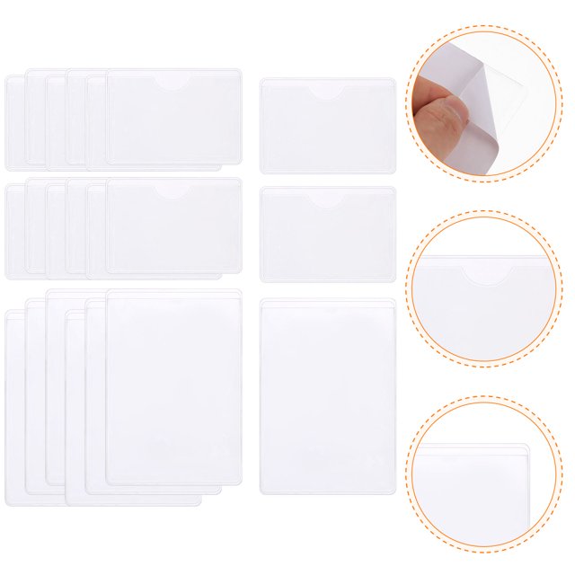 HEATSHAKING Pochettes en Plastique pour Cartes 50 Pcs