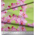 thumbnail image 3 of Soimoi polyester Crepe Fabric Bird & Orchids Flower Print Sewing Fabric Yard 42 Inch Wide, 3 of 3