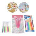 thumbnail image 1 of ANGGREK Sweet Tweezers,Cookies Brush,17Pcs/Set Cookies Brush Set Fondant Stirring Pin Cake Decoration Tool For Home Bakery, 1 of 8