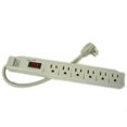 thumbnail image 1 of Adaptateur de Parasurtenseur à 6 Prises d'Alimentation Électrique pour Prise Murale avec Barre de Protection, 1 of 2