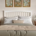 thumbnail image 3 of Pemberly Row Tête de Lit en Bois Mission Grand Lit, Blanc, 3 of 6
