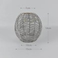 thumbnail image 2 of Pendant Lamp Shade Ceiling Light Shade Handwoven Retro Style boho rattan pendant lamp for Dining Room, 2 of 9