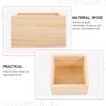 thumbnail image 2 of Miangastore 4Pcs Wooden Boxes Lidless Wooden Boxes Tabletop Wood Boxes Small Square Wooden Boxes, 2 of 8