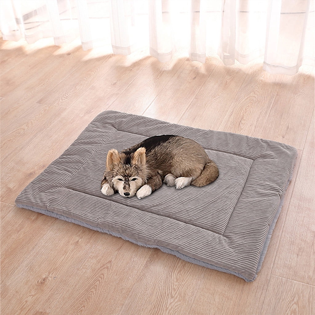 Wamans Dog Beds New Pet Short Plush Bed Mat Warm Sleeping Mattress for Small Medium Big Dog Clearance Items