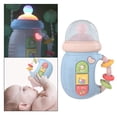 thumbnail image 3 of Hochets de Main Mignons Anneau de Dentition Éducation Précoce Peluche 3-6 Mois Bleu, 3 of 8