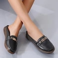 thumbnail image 2 of Mules à Enfiler Mocassins Penny pour Femmes 2025 Mode Décontractée Cuir Plateforme Marche Plates Demi-Mules Sandales, 2 of 6