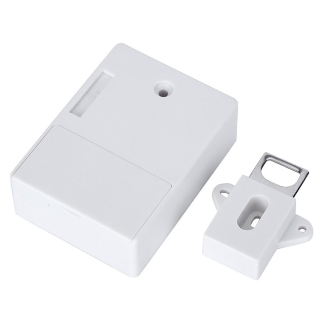 Locks, Keyless Cabinet Lock 125KHz Electronic Cabinet Lock, Home For Anti-theft Smart Security Wardrobe Locker White,Black,Gray