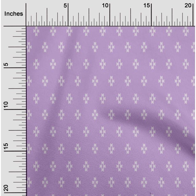 oneOone Silk Tabby Fabric Plus Sign Kasuri Print Fabric By The Yard 42 Inch Wide