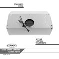 thumbnail image 5 of Cosmo UC30 30-Inch Under-Cabinet Range Hood and Over Stove Vent Light, Silver, 5 of 5