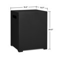 thumbnail image 5 of 20"H Square Metal Propane Tank Cover and Side Table, 5 of 5