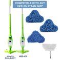 thumbnail image 2 of H2O MOP X5 4-Piece Coral Cloth Pad Set – Reusable Replacement Pads for Steam Mop, 2 of 4